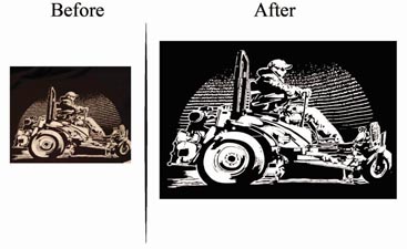 Vector art conversion portfolio 2 - Car