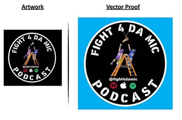 vector art conversion portfolio 4 - Fight 4 Da Mic